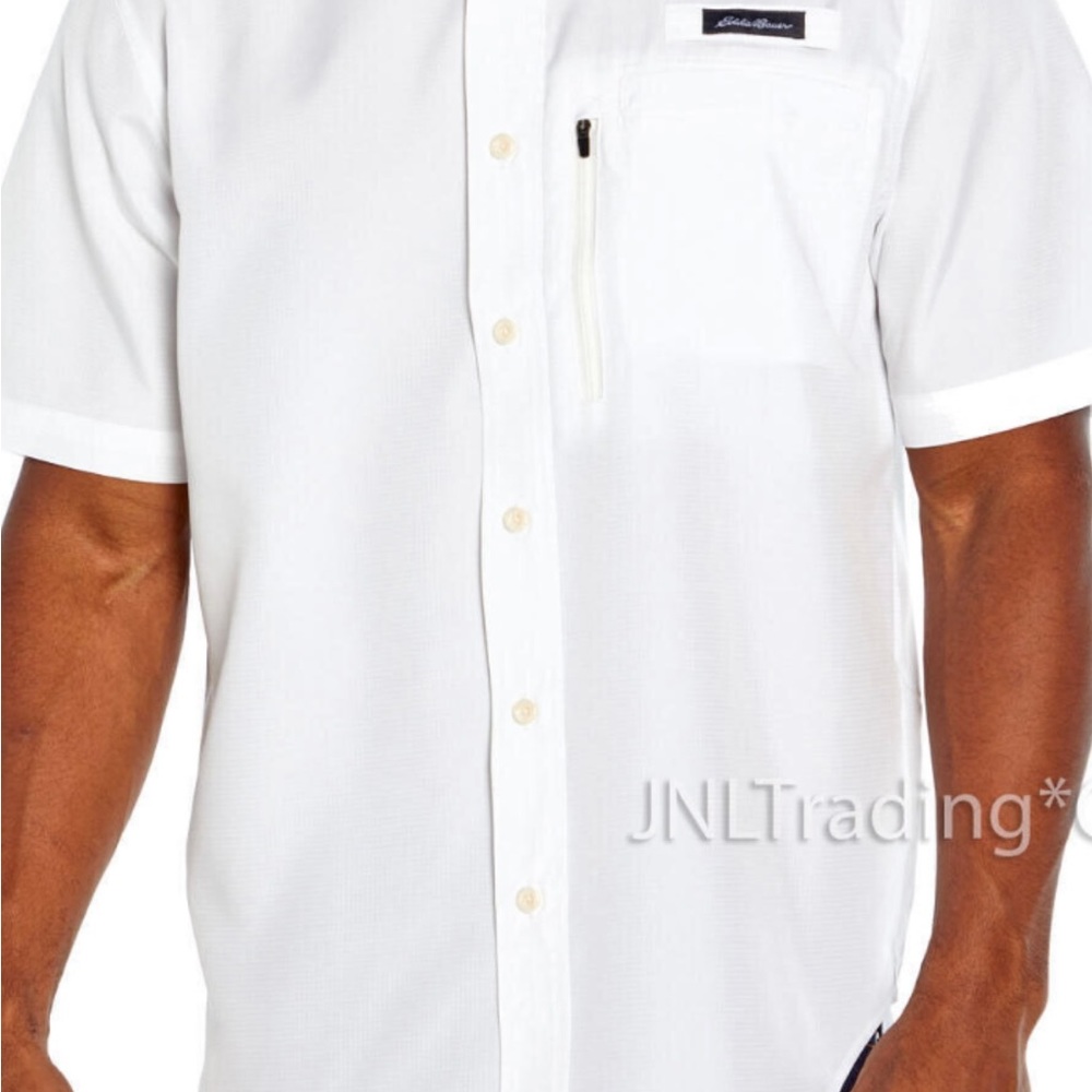 Eddie Bauer short keene buena button up UPF